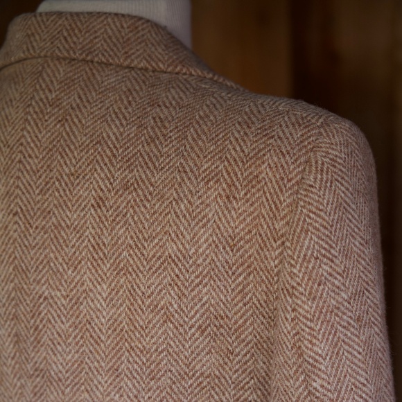 Vintage Saint Laurie 100% Wool Herringbone Blazer Made In USA Woman's S - Picture 11 of 16